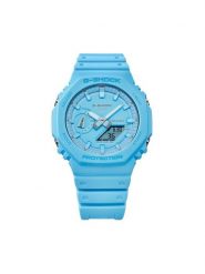 G-Shock Zegarek GA-2100-2A2ER Niebieski. Niebieskie, analogowe zegarki męskie G-Shock. Za 369.99 zł.
