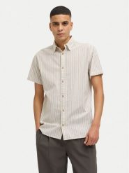Jack & Jones Koszula Joshua 12269135 Beżowy Comfort Fit. Brązowe koszule męskie Jack & Jones, m, bez wzorów, z bawełny, bez kołnierzyka, bez ramiączek. Za 109.99 zł.
