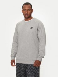 Adidas Bluza Trefoil Essentials IX7677 Szary Regular Fit. Szare bluzy nierozpinane męskie ADIDAS, m, bez wzorów, z bawełny, bez ramiączek, bez kaptura. Za 189.99 zł.