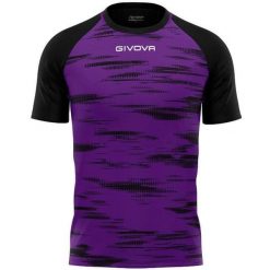 Givova Pixel Sport T-shirt Fioletowo-Czarny - Lekki i Oddychający. Czarne t-shirty sportowe męskie Givova, bez wzorów, eleganckie, bez ramiączek. Za 140.99 zł.