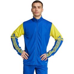 Bluza męska adidas Squadra 25 Training. Niebieskie bluzy nierozpinane męskie ADIDAS, l, bez wzorów, z poliesteru, sportowe, bez ramiączek, bez kaptura. Za 149.00 zł.