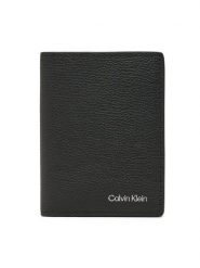 Calvin Klein Portfel Warmth K50K512683 Czarny. Czarne portfele męskie Calvin Klein, bez wzorów, ze skóry. Za 219.99 zł.