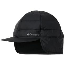 Czapka dla dorosłych Columbia Powder Lite Warm Earflap Cap. Czarne czapki męskie Columbia, na zimę, bez wzorów, z poliesteru, sportowe. Za 212.75 zł.