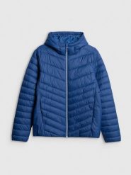 4F Kurtka z wypełnieniem syntetycznym męska - granatowa XXL. Niebieskie kurtki męskie 4f, m, bez wzorów, z materiału, klasyczne, bez ramiączek, bez kaptura. Za 269.99 zł.