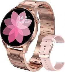 Smartwatch Zaxer ZT3 Różowe złoto (ZAXER). Czerwone zegarki smartwatch ZAXER. Za 329.97 zł.