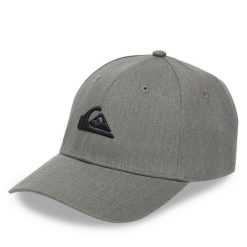 Czapka z daszkiem Quiksilver. Szare czapki męskie Quiksilver, bez wzorów. Za 79.99 zł.