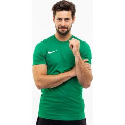 Koszulka sportowa męska Nike Dry Park VII JSY SS. Zielone t-shirty sportowe męskie Nike, m, bez wzorów, sportowe, bez ramiączek. Za 98.66 zł.