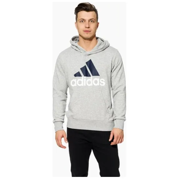 Adidas Bluza Ess Lin P/o Ft , szary, rozmiar XL. Szare bluzy nierozpinane męskie ADIDAS, m, bez wzorów, z bawełny, z kapturem. W wyprzedaży za 199.99 zł.