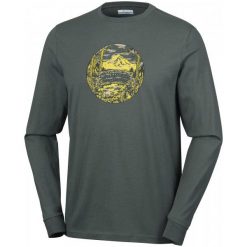 Columbia Riley Ridge Long Sleeve Shirt Gravel L. Szare t-shirty sportowe męskie Columbia, z nadrukiem, z bawełny, sportowe, z długim rękawem. W wyprzedaży za 85.00 zł.