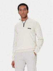 BOSS Sweter K_Hydro QZ-1 50541953 Biały Regular Fit. Białe kardigany męskie Boss, m, bez wzorów, z bawełny, bez ramiączek. Za 759.99 zł.