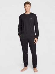 Emporio Armani Underwear Piżama 111928 2F561 00020 Czarny Regular Fit. Czarne piżamy męskie Emporio Armani Underwear, m, bez wzorów, z syntetyku, bez kołnierzyka, bez ramiączek. Za 469.99 zł.