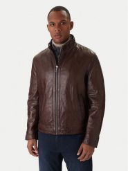 Milestone Kurtka skórzana Ms Barney 531063 21295 Brązowy Regular Fit. Brązowe kurtki męskie Milestone, m, bez wzorów, ze skóry, bez ramiączek, bez kaptura. Za 2,199.00 zł.