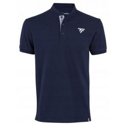 Męska koszulka Polo tenisowa granatowa Tecnifibre Polo Pique. Niebieskie koszulki polo męskie TECNIFIBRE, m, bez wzorów, sportowe, bez kołnierzyka, bez ramiączek. Za 199.99 zł.