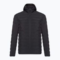 Kurtka puchowa męska Helly Hansen Mono Material Hooded Insulator. Czarne kurtki męskie Helly Hansen, m, bez wzorów, z materiału, sportowe, bez ramiączek, bez kaptura. Za 449.99 zł.