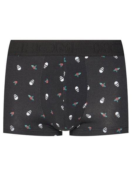 HOM Bokserki Nevada 402977 Czarny. Czarne bokserki męskie HOM, m, bez wzorów, z bawełny. Za 89.99 zł.