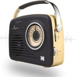 Retro Radio RR-7302 Bluetooth AUX USB AM FM Styl Vintage Przenośne Czarne. Czarne radia Kodak. Za 229.99 zł.
