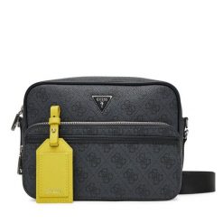 Saszetka Guess. Szare saszetki męskie Guess, z aplikacjami, małe. Za 289.99 zł.