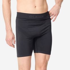 Jammer pod spodenki surfingowe męskie Olaian 900 kompresyjne. Czarne szorty męskie OLAIAN, bez wzorów, z elastanu, sportowe. Za 89.99 zł.