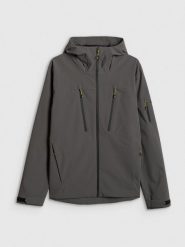 4F Kurtka przejściowa membrana 8000 męska - szara XXL. Szare kurtki męskie 4f, l, bez wzorów, z materiału, bez ramiączek, bez kaptura. Za 499.99 zł.