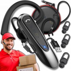 Słuchawki Slayo Słuchawka Bluetooth Bezprzewodowa Zestaw Słuchawkowy Do Ucha Rozmów 30h BT. Zestawy słuchawkowe Slayo. Za 169.00 zł.