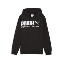 Młodzieżowa bluza z kapturem PUMA Sport o luźnym kroju PUMA. Czarna bluzy nierozpinane męskie Puma, m, bez wzorów, z kapturem. Za 199.00 zł.
