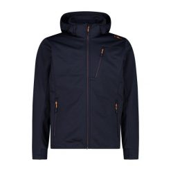 Kurtka męska turystyczna CMP 34A2937. Niebieskie kurtki softshell męskie CMP, l, bez wzorów, z softshellu, z kapturem, trekkingowe. W wyprzedaży za 384.99 zł.