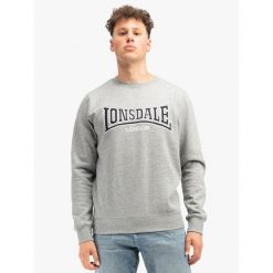 Bluza z okrągłym dekoltem Lonsdale Berger Lp181. Szare bluzy nierozpinane męskie Lonsdale, m, bez wzorów, bez ramiączek, bez kaptura. Za 250.50 zł.