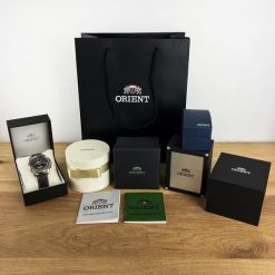 Zegarek męski Orient RA-BA0008E3YB + UL00A012J0 czarny. Czarne zegarki męskie Orient. Za 1,490.00 zł.