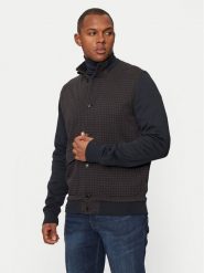 Bugatti Bluza 8750 65063B Granatowy Regular Fit. Niebieskie bluzy rozpinane męskie Bugatti, l, bez wzorów, z syntetyku, bez ramiączek, bez kaptura. Za 669.99 zł.