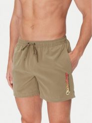 Quiksilver Szorty kąpielowe Spl Fineline Volley 15 EQYJV04141 Khaki. Brązowe kąpielówki męskie Quiksilver, l, bez wzorów, z syntetyku. Za 129.99 zł.