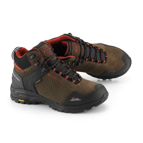 Buty trekkingowe skórzane unisex Alpine Pro Angoon Vibram. Brązowe buty trekkingowe męskie Alpine Pro, bez wzorów, za kostkę, bez zapięcia, trekkingowe. W wyprzedaży za 629.00 zł.