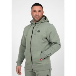Leon Bluza z kapturem zapinana na suwak - Zielony. Zielone bluzy rozpinane męskie GORILLA WEAR, bez wzorów, z kapturem. Za 297.00 zł.