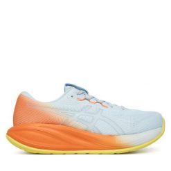 Buty do biegania Asics. Niebieskie buty do biegania męskie Asics, bez wzorów, bez zapięcia, do biegania. Za 719.99 zł.