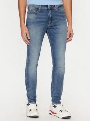 Tommy Jeans Jeansy Simon DM0DM20548 Niebieski Skinny Fit. Niebieskie jeansy męskie Tommy Jeans, bez wzorów, z bawełny. Za 259.99 zł.