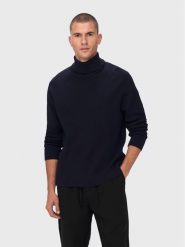 Only & Sons Golf Phil 22023202 Granatowy Regular Fit. Niebieskie kardigany męskie Only & Sons, m, bez wzorów, z bawełny, bez ramiączek. Za 99.99 zł.