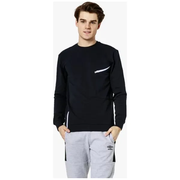 Lotto Bluza Cardito , granatowy, rozmiar M. Niebieskie bluzy nierozpinane męskie Lotto, m, bez wzorów, z bawełny, bez ramiączek, bez kaptura. W wyprzedaży za 53.99 zł.