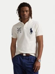 Polo Ralph Lauren Polo 710978082002 Biały Custom Slim Fit. Białe koszulki polo męskie Polo Ralph Lauren, m, bez wzorów, z bawełny, bez kołnierzyka, bez ramiączek. Za 779.99 zł.