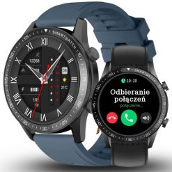 Zegarek męski SMARTWATCH GRAVITY GT10-5 BK/BU/BK leather PROF. Zegarki męskie Gravity. Za 403.94 zł.