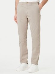 Calvin Klein Jeans Spodnie materiałowe LV04RF618G Beżowy Slim Fit. Brązowe spodnie na co dzień męskie Calvin Klein Jeans, bez wzorów, z bawełny. Za 369.99 zł.