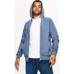 Gładka bluza z kapturem BASIC - Niebieski. Bluzy nierozpinane męskie marki Cropp. Za 89.99 zł.