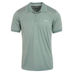 Męska Koszulka Polo Remex II. Zielone koszulki polo męskie Regatta, m, bez wzorów, bez kołnierzyka, bez ramiączek. Za 48.99 zł.