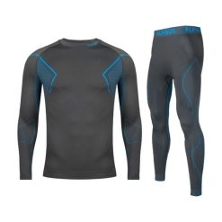 Bielizna termoaktywna trekkingowa męska Alpinus Active Base Layer Set. Niebieskia bielizna termoaktywna męska Alpinus, m, bez wzorów, bez ramiączek. Za 239.00 zł.