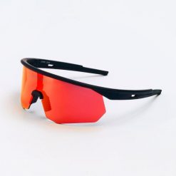 Okulary przeciwsłoneczne do biegania i na rower, kategoria 3. Czarne okulary przeciwsłoneczne męskie ROCHEBRIN, bez wzorów, z materiału, sportowe. W wyprzedaży za 289.00 zł.