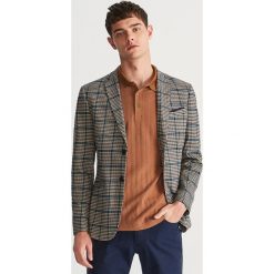 Marynarka slim fit w kratę - Turkusowy. Marynarki męskie marki Reserved. Za 299.99 zł.