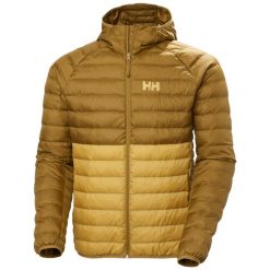 Ocieplana kurtka z kapturem Helly Hansen Banff. Brązowe kurtki męskie Helly Hansen, m, bez wzorów, z puchu, bez ramiączek, z kapturem. W wyprzedaży za 705.65 zł.
