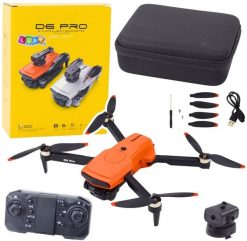 Dron D6 PRO Podwójna Kamera HD Światła LED Pomarańczowy. Brązowe drony LEANToys. Za 271.25 zł.