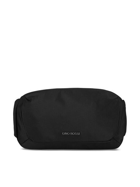 Gino Rossi Saszetka nerka GIN-K-024-CCC-06 Czarny. Czarne saszetki męskie Gino Rossi, bez wzorów, z materiału. Za 149.99 zł.