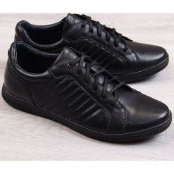 Półbuty męskie skórzane casual czarne Gregor 2006 - czarny. Codzienne półbuty męskie Gregor. Za 130.00 zł.