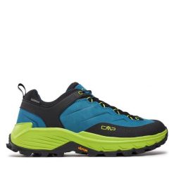 Trekkingi CMP. Niebieskie buty trekkingowe męskie CMP, bez wzorów, sportowe, bez obcasa, bez zapięcia. Za 439.99 zł.