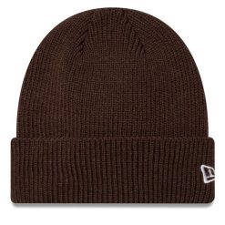 Czapka New Era. Brązowe czapki męskie New Era, na zimę, bez wzorów. Za 129.99 zł.
